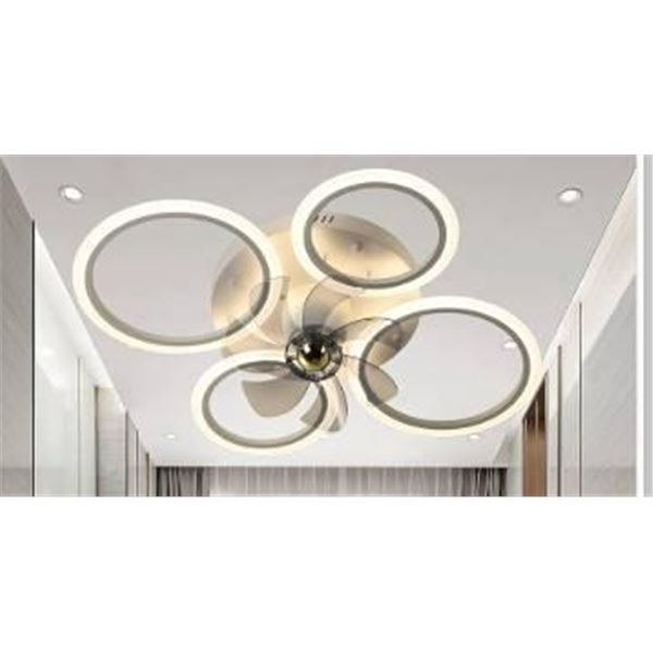 Low Profile Ceiling Fan, Model X004717U25, Gray Finish