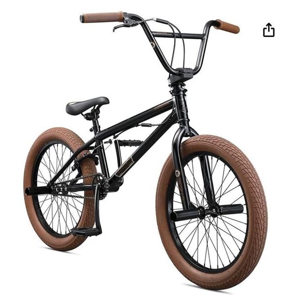 Mongoose Legion L20 BMX Bike, 20-inch Wheels, Black Finish