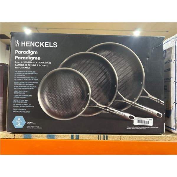 Henckels Paradigm Dual Performance 3-Piece Fry Pan Set