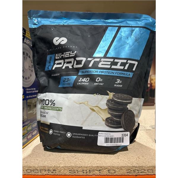 5 lbs Whey Protein, Cookies ‘N’ Cream, 23g Protein per Serving