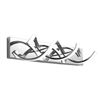 Image 1 : 23.6 in. 2-Light Vanity Light LED Modern DNA Design Wave Chrome Bathroom LED