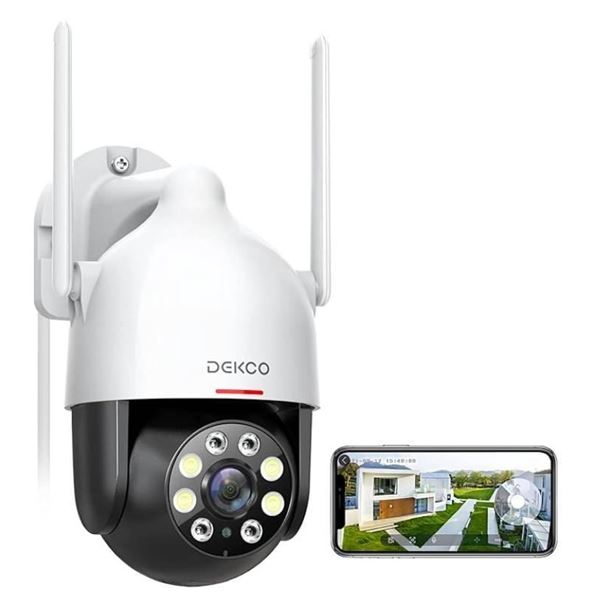 Dekco DC5L 2K Wi-Fi Security Camera with OutdoorCam D1 Lite