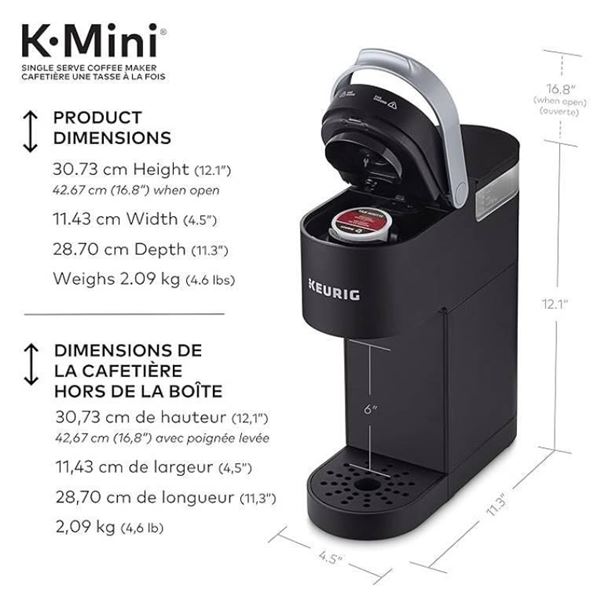 Keurig K-Mini Single Serve Coffee Maker, Black