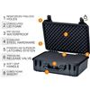 Image 1 : MEIJIA All Weather Portable Waterproof Hard Case,Camera Case with Customizable Fit Foam, Perfectly P