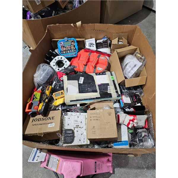 Mixed Pallet Box Lot of Assorted Electronics, Accessories, and Miscellaneous Items