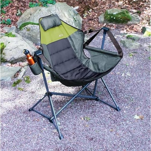 Rio Swinging Hammock Chair with Footrest in Portable Bag