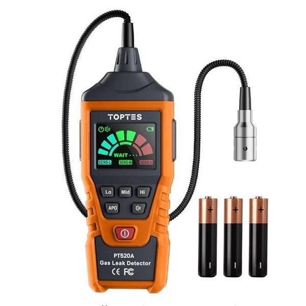 TOPTES PT520A Natural Gas Leak Detector with 50-10000 PPM Sensitivity