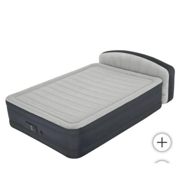 Sealy AlwaysAir Queen Air Mattress With Headboard and Built-In Pump