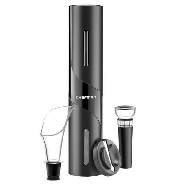 Chefman Electric Wine Opener Makes Opening Bottles Fast, Foolproof, and Fun