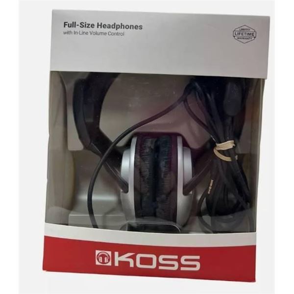 Koss Full-Size Headphones with In-Line Volume Control
