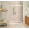 Image 1 : Maax  Aura 55-59 x 71 in. 8 mm Bypass Shower Door for Alcove Installation with Clear glass in Chrome