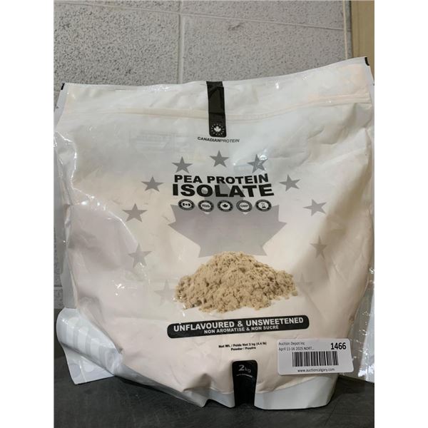 Canadian Protein Pea Protein Isolate 2kg Unflavoured and Unsweetened