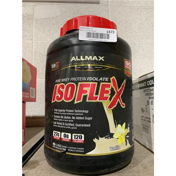 Allmax Isoflex Pure Whey Protein Isolate Vanilla 5 lbs