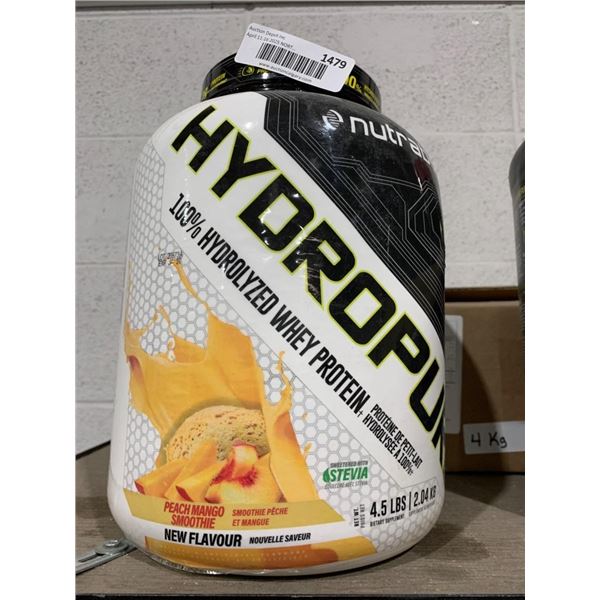 NutraHydroPlex 100 Percent Hydrolyzed Whey Protein – 4.5 lbs Peach Mango Smoothie