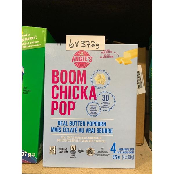 Angie’s Boom Chicka Pop Real Butter Popcorn, 372g, 6-Pack