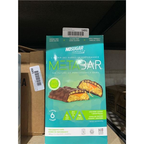 Metabar Performance Bars – Chocolate Caramel, Gluten-Free, 6 Bars