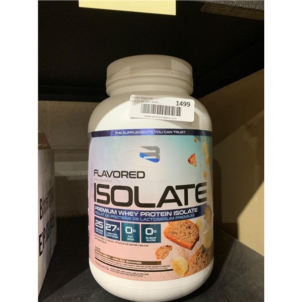 Flavored Isolate Premium Whey Protein Powder – 762g Banana Bread
