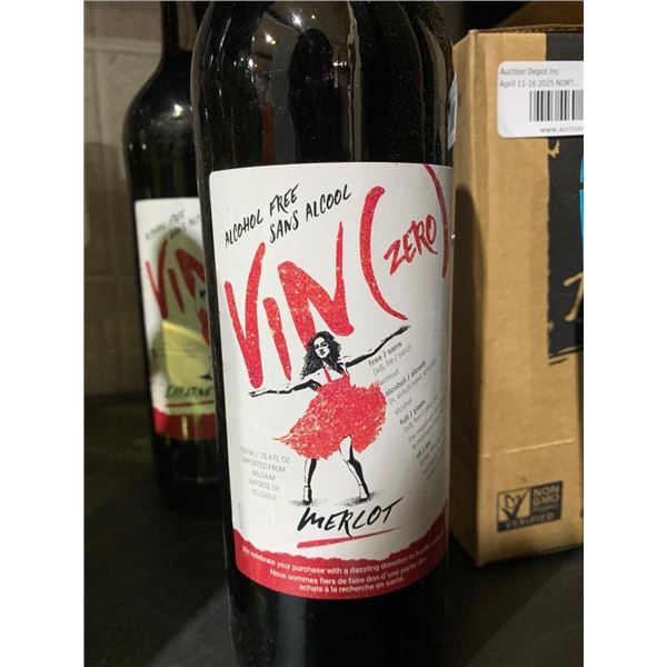 Vin(Zero) Non-Alcoholic Cabernet Sauvignon and Merlot Wine 2 x 750ml