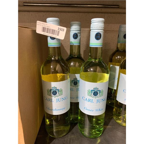 Carl Jung Chardonnay Alcohol-Free White Wine, 750 ml x 3 Bottles