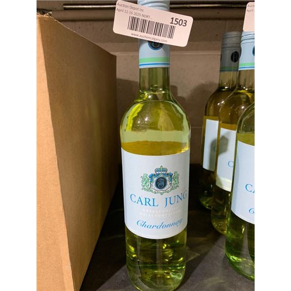 Carl Jung Chardonnay Alcohol-Free White Wine, 750 ml x 3 Bottles