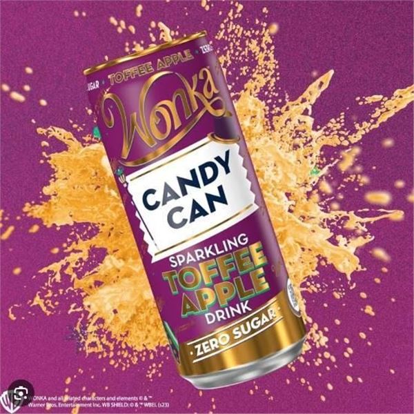 Wonka Candy Can Sparkling Caramel Fudge Drink, 12x330ml