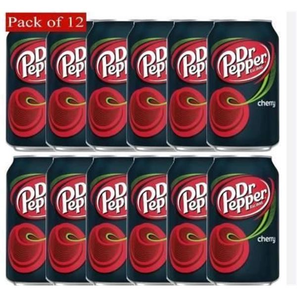 Dr Pepper Cherry 12-Pack Beverage Cans, 355mL Each