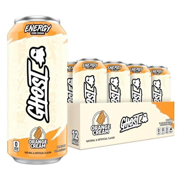Ghost Energy Drink 473ml Orange Cream 12-Unit Lot