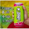 Image 1 : 12 x 473ml Cans of Ghost Energy Sour Watermelon