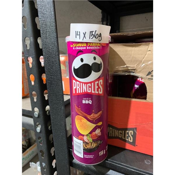Pringles BBQ Flavor 156g Can (Lot of 14 units)