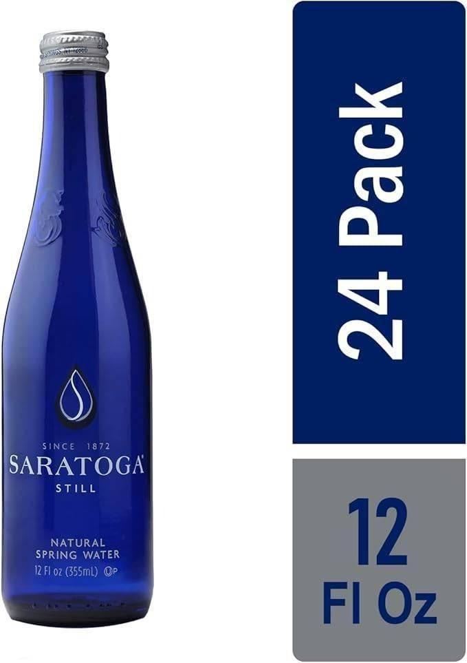Saratoga Sparkling Carbonated Spring Water 473 mL (24 Bottles)