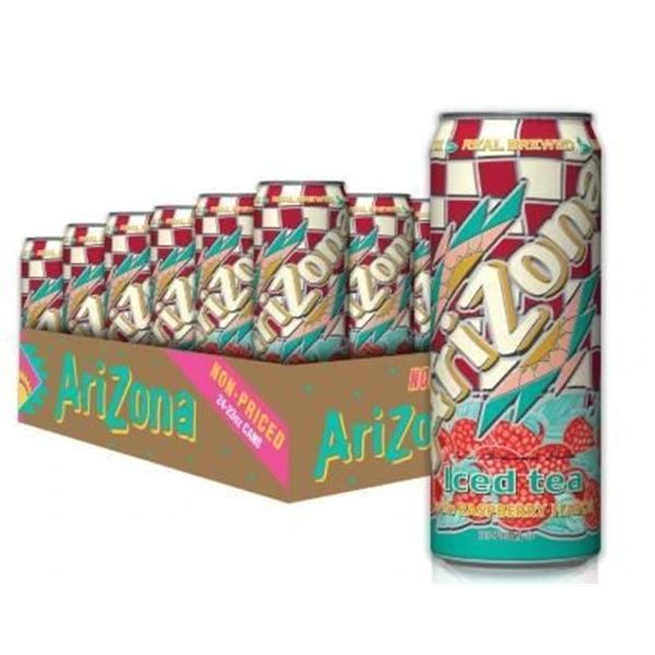 Arizona Iced Tea With Raspberry Flavor 24x680ml