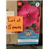 Image 1 : Lot of 5 Packs  Mr. Fothergill’s Lavatera Ruby Regis Flower Seed Packs