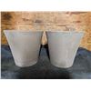 Image 1 : Deroma Moka Cono Planter 10 inch, Made in Italy, Set of 2