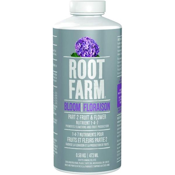 Root Farm Bloom Fruit & Flower Nutrient - LOT of 2 x 473ml