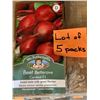 Image 1 : Lot of 5 Packs Mr. Fothergill’s Cardeal F1 Beet Seed