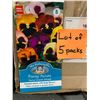 Image 1 : Lot of 5 Packs of Mr. Fothergill’s Pansy Pensee Swiss Giants Mixed Seeds