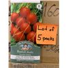 Image 1 : Lot of 5 Packs Mr Fothergill’s Radish Scarlet Globe Seeds