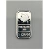 Image 1 : 1 Gram .999 Fine Silver Bar with Maple Leaf Design