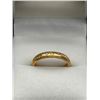 Image 1 : 18K Yellow Gold Band Ring With Diamond Accents