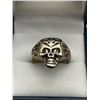 Image 1 : Sterling Silver Skull Ring with Ornamental Detailing