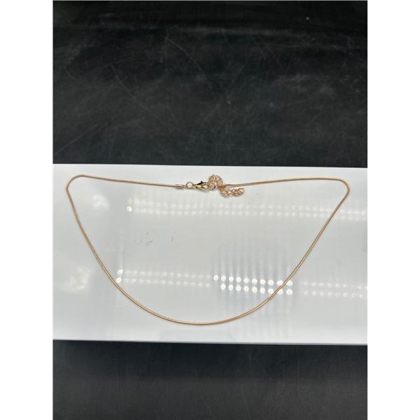 Gold-Tone Chain Necklace with Adjustable Clasp