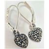 Image 2 : $120 Silver Marccasite  Earrings