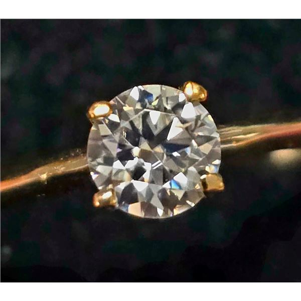 $700 10K  1.15G Moissanite 0.5Ct Ring