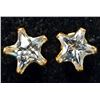 Image 2 : $120 14K  Star Cz Screw Back Earrings