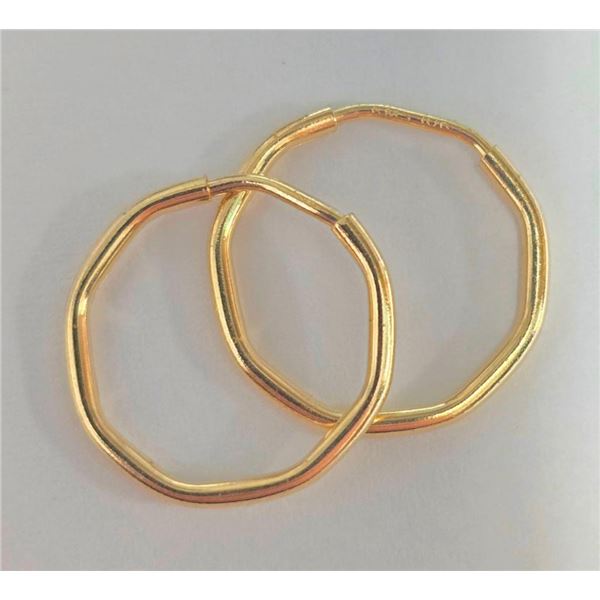 $350 10K  0.5G Hoop  Earrings