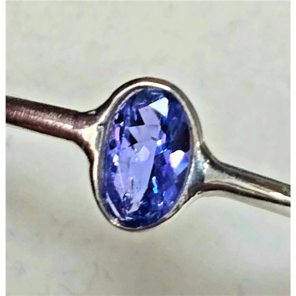 $160 Silver Tanzanite (0.45ct) Ring
