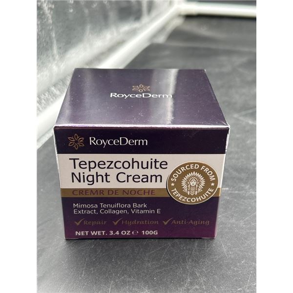 RoyceDerm Tepezcohuite Night Cream, 3.4 oz (100 g), Skincare Product