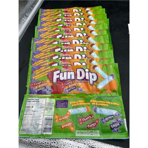 Lik-M-Aid Fun Dip 12-Pack Assorted Flavors, 40.5g Each