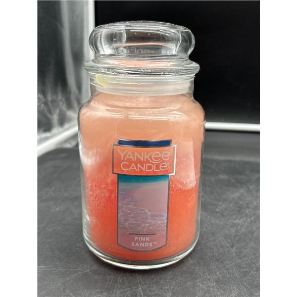 Yankee Candle Pink Sands Glass Jar