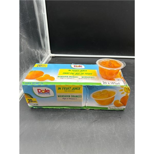 Dole Mandarin Oranges in Fruit Juice, 20 x 107 mL Cups